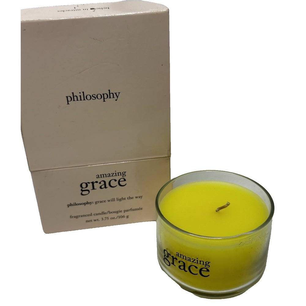 Philosophy Grace Will Light The Way Fragranced Candle in Glass 3.75 oz New